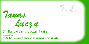 tamas lucza business card
